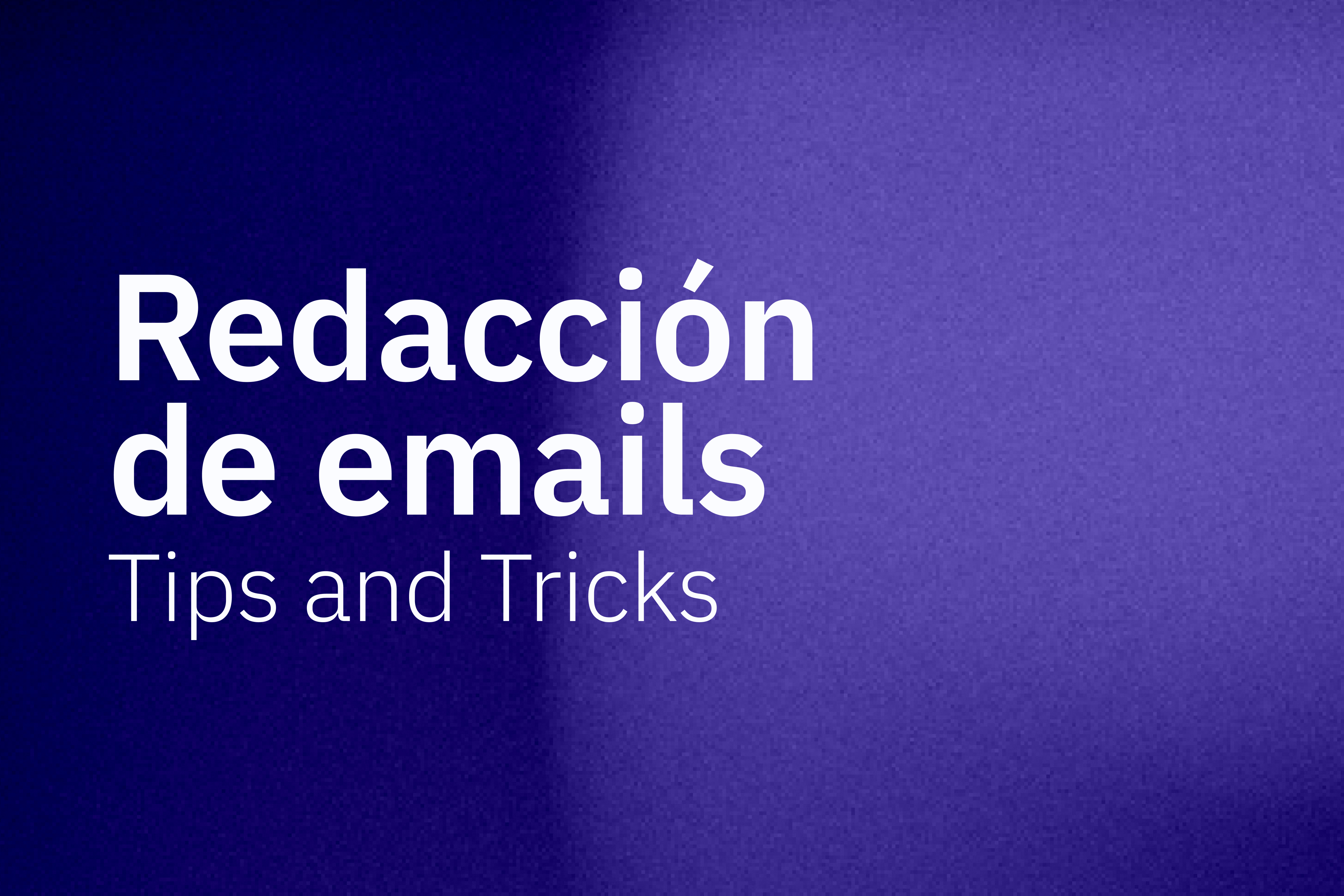 Redacción de Emails